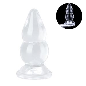 Plug Anal em Silicone GG- Escalonado - 16,0X10,0 cm