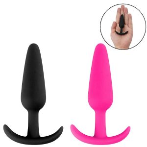 Plug Anal Cônico em Silicone - Tamanho 12,5x3,2