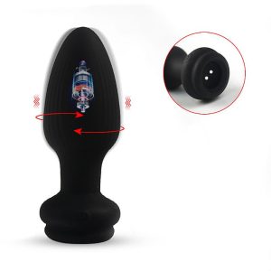 Plug Anal em silicone - Rabo de Raposa com Rotação - 40 cm