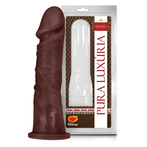 Pênis Realístico Negro Maciço - 18,5cm X 4,2cm