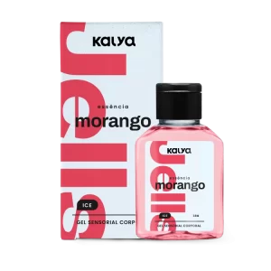 Gel Beijável Ice Morango Explosão de Sensações e Aromas na Pele