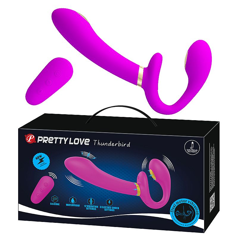 Vibrador de Ponto G e Clitóris com choque Strepless - Thunderbird - Pretty Love - Imagem 2