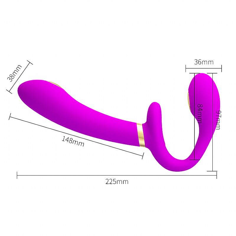 Vibrador de Ponto G e Clitóris com choque Strepless - Thunderbird - Pretty Love - Imagem 5