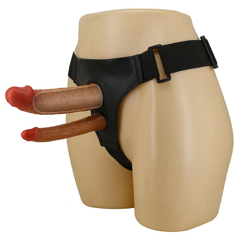 Capa Peniana com Cinta e Pênis Duplo - 17.5 X 4.2 - Keaven - Pretty Love - Image 9