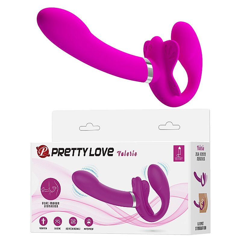 Vibrador de casal com Ponto G Strapless - Valerie