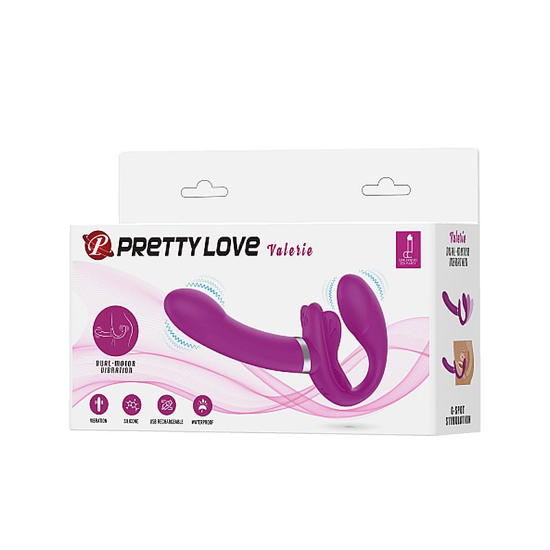 Vibrador de casal com Ponto G Strapless - Valerie - Image 4