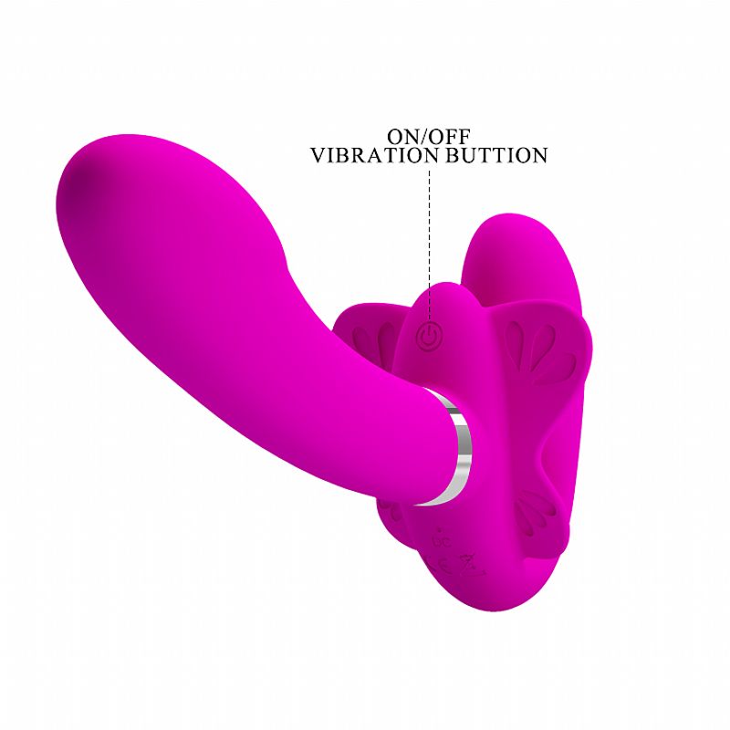 Vibrador de casal com Ponto G Strapless - Valerie - Image 5