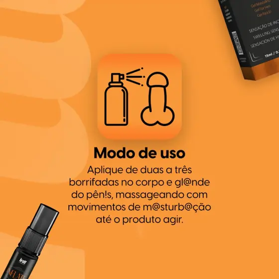 Inflate Intt Gel Vasodilatador Masculino Com Efeito Quente 15G - Image 3