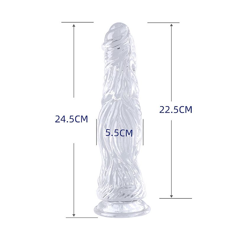 Plug Anal em Silicone - Dildo com ventosa - 24,5cm X 5,5cm - Imagem 3