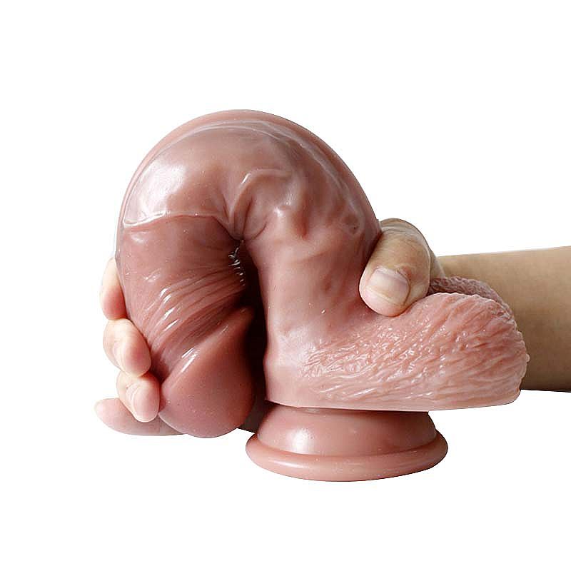 Pênis Super Realístico em Silicone Líquido - 20,0x4,8 - Imagem 2