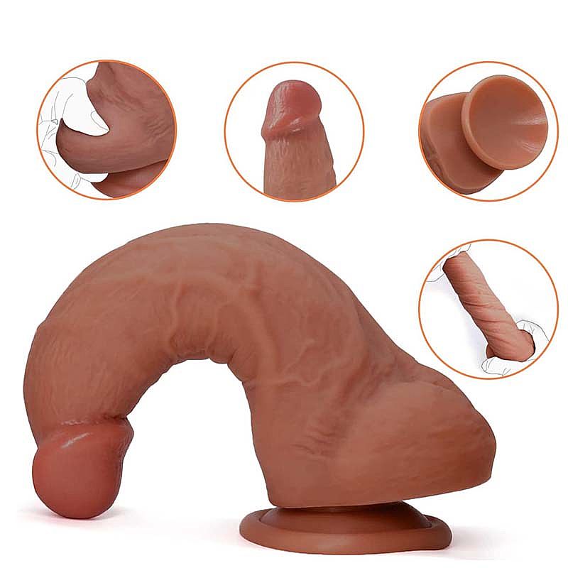 Pênis Super Realístico em Silicone Líquido - 20,0x4,8 - Imagem 5
