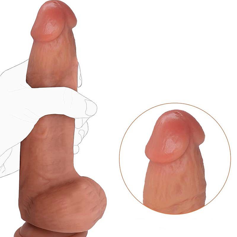 Pênis Super Realístico em Silicone Líquido - 20,0x4,8 - Imagem 6