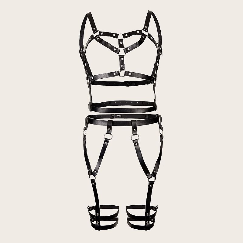 Harness - Cinta Liga de Couro - Ombros e Pernas - Imagem 3