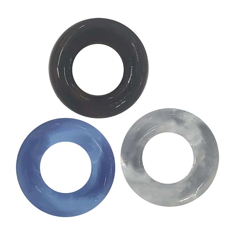 Anel Peniano - Kit com 3 cores - 3,7 cm - Imagem 3