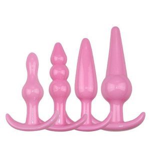 Kit com 4 Plug anal