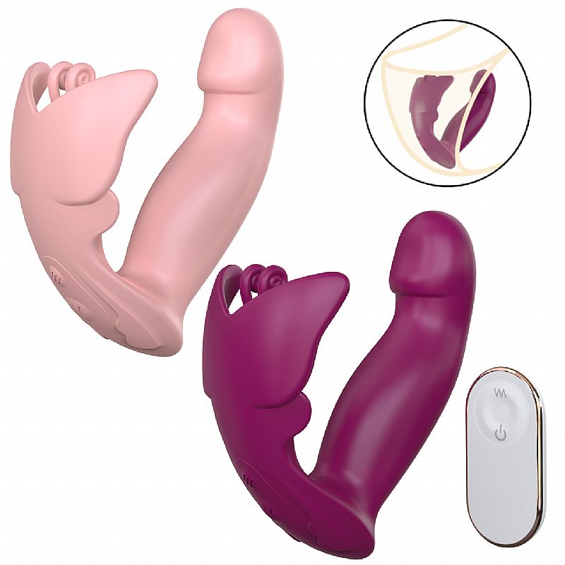 Vibrador de Ponto G e clitóris com Dedilhar / Vem cá - Black Angel - Imagem 2
