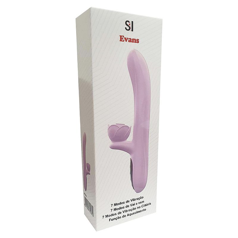 Vibrador de Ponto G e Clitóris com Flor e Aquecimento - Imagem 5