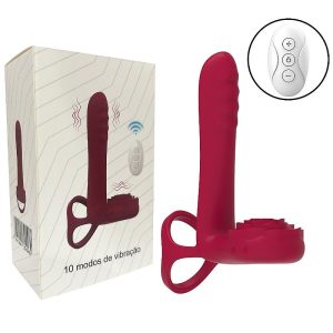 Vibrador Peniano com anel duplo - Norma