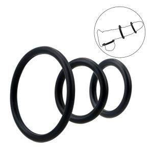 Kit com 3 Anéis Penianos Prolongador de Ereção