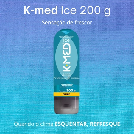 Lubrificante Íntimo Efeito Gelado Kmed Ice 200g - Imagem 3