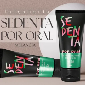 Sedenta Por Oral- Gel Vibrante Com Glitter Sabor Melancia