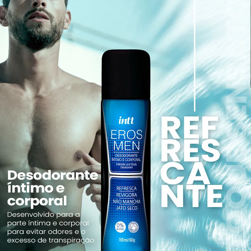 Desodorante Íntimo Masculino Eros Men 166ml Intt - Imagem 6