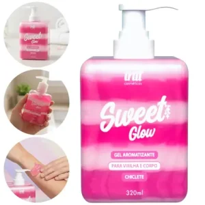 Sweet Glow Intt Gel Hidratante Corporal Aroma Chiclete 320ml - Intt Cosméticos