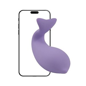 Vibrador de Ponto G - Formato de Golfinho - À Longa distância - App