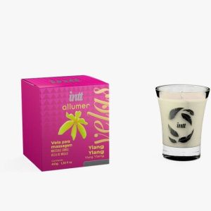 Vela Baunilha beijável para massagem