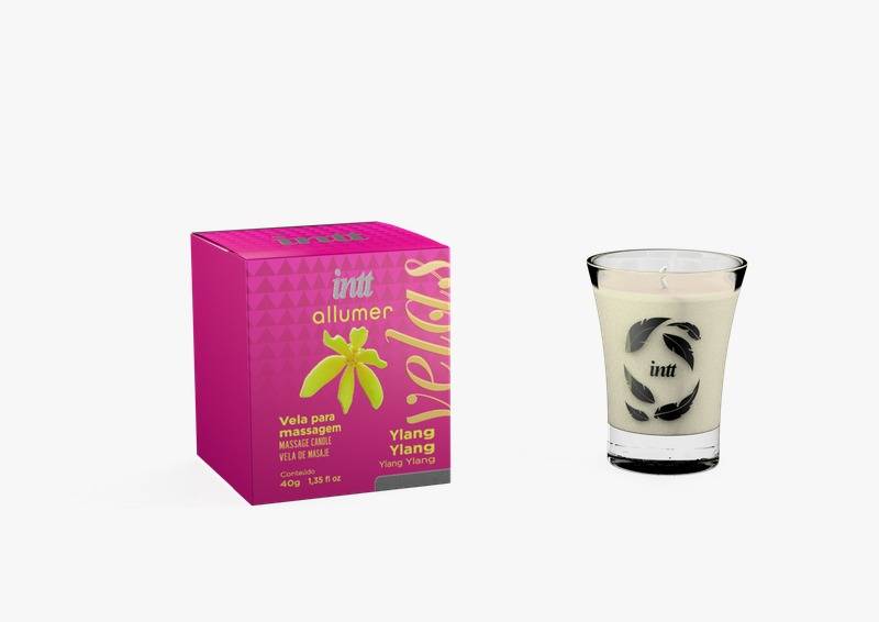 Vela Baunilha beijável para massagem