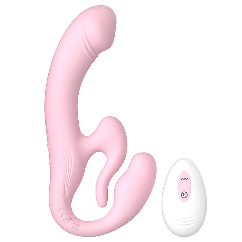 Vibrador de Ponto G e Clitóris - Strapless com Controle Remoto - Imagem 4