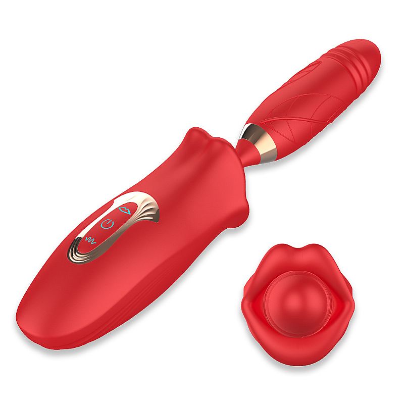 Vibrador em Formato de Boca - com Vai e vem - Imagem 2