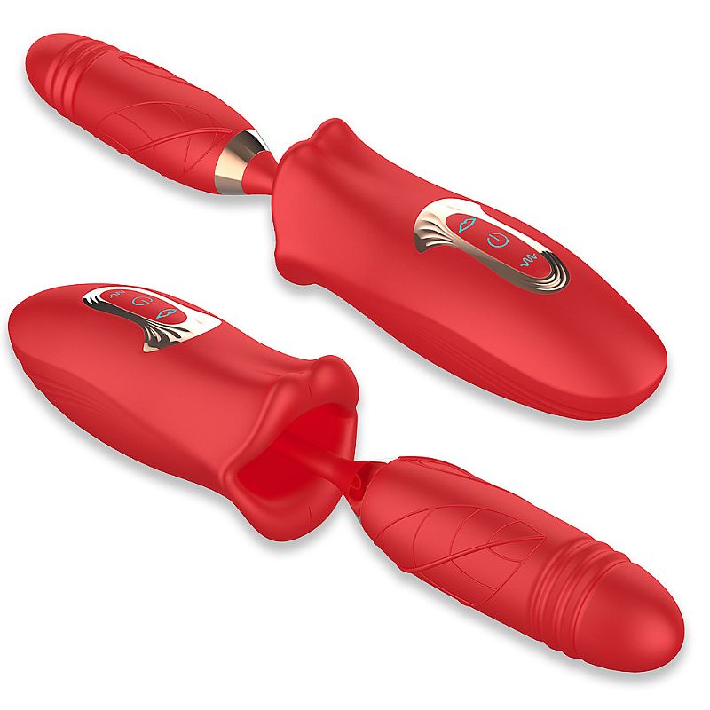 Vibrador em Formato de Boca - com Vai e vem - Imagem 4